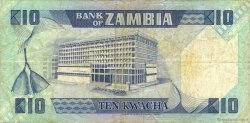 10 Kwacha ZAMBIA  1980 P.26c BC+