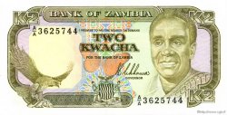 2 Kwacha ZAMBIA  1989 P.29a UNC