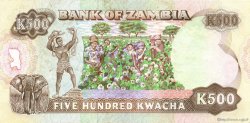 500 Kwacha ZAMBIA  1991 P.35a SPL