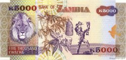 5000 Kwacha SAMBIA  1992 P.41a fST