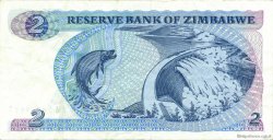 2 Dollars ZIMBABWE  1983 P.01b SPL