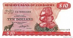 10 Dollars ZIMBABWE  1980 P.03a UNC