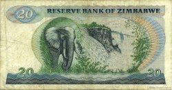 20 Dollars ZIMBABWE  1983 P.04c TB+
