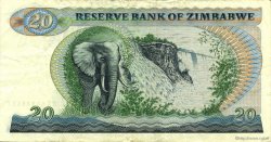 20 Dollars ZIMBABWE  1983 P.04c BB