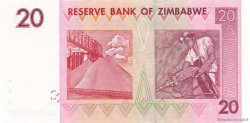 20 Dollars ZIMBABWE  2007 P.68 FDC