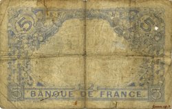 5 Francs BLEU FRANKREICH  1912 F.02.06 SGE