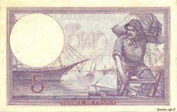 5 Francs FEMME CASQUÉE FRANCE  1924 F.03.08 VF