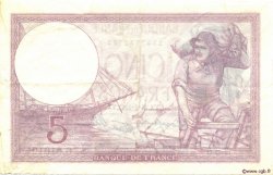 5 Francs FEMME CASQUÉE modifié FRANCIA  1939 F.04.07 MBC+