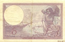 5 Francs FEMME CASQUÉE modifié FRANCIA  1939 F.04.09 MBC