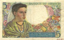 5 Francs BERGER FRANCE  1943 F.05.03 TTB