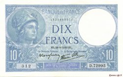 10 Francs MINERVE modifié FRANCE  1939 F.07.09 XF