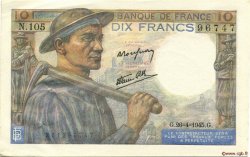 10 Francs MINEUR  FRANKREICH  1945 F.08.14