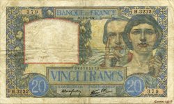 20 Francs TRAVAIL ET SCIENCE FRANCIA  1941 F.12.13 BC