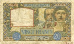 20 Francs TRAVAIL ET SCIENCE FRANKREICH  1941 F.12.15 S