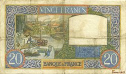 20 Francs TRAVAIL ET SCIENCE FRANCIA  1941 F.12.16 q.BB