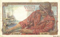 20 Francs PÊCHEUR FRANCE  1945 F.13.10 VF