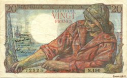 20 Francs PÊCHEUR FRANKREICH  1948 F.13.13 fVZ