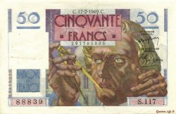 50 Francs LE VERRIER FRANCIA  1949 F.20.11 EBC