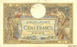 100 Francs LUC OLIVIER MERSON grands cartouches FRANCIA  1931 F.24.10 MB
