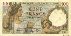 100 Francs SULLY FRANKREICH  1939 F.26.19 fSS