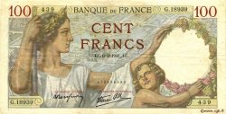 100 Francs SULLY FRANCIA  1941 F.26.46 MBC