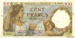 100 Francs SULLY FRANKREICH  1941 F.26.61 SS
