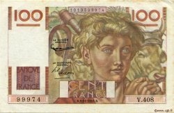 100 Francs JEUNE PAYSAN FRANCE  1951 F.28.30 XF