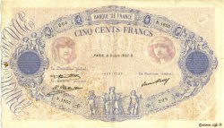 500 Francs BLEU ET ROSE FRANCIA  1932 F.30.35
