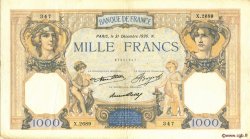 1000 Francs CÉRÈS ET MERCURE FRANKREICH  1936 F.37.09 SS