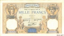 1000 Francs CÉRÈS ET MERCURE type modifié FRANCE  1939 F.38.37 VF