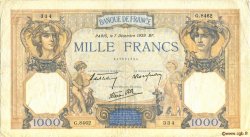 1000 Francs CÉRÈS ET MERCURE type modifié FRANCIA  1939 F.38.40 MBC