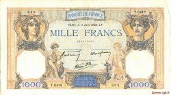 1000 Francs CÉRÈS ET MERCURE type modifié FRANCIA  1940 F.38.45 MBC+
