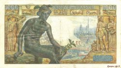 1000 Francs DÉESSE DÉMÉTER FRANCE  1942 F.40.04 VF