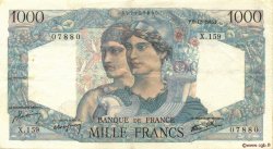 1000 Francs MINERVE ET HERCULE FRANCE  1945 F.41.09 VF-