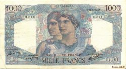 1000 Francs MINERVE ET HERCULE FRANCIA  1946 F.41.15 MBC