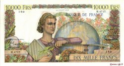 10000 Francs GÉNIE FRANÇAIS FRANCIA  1953 F.50.64 SC