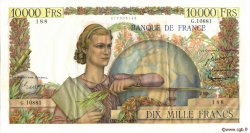 10000 Francs GÉNIE FRANÇAIS FRANCIA  1956 F.50.79
