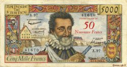 50 NF sur 5000 Francs HENRI IV FRANCE  1959 F.54.02 F