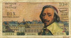 10 Nouveaux Francs RICHELIEU FRANCE  1961 F.57.14 G
