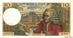 10 Francs VOLTAIRE FRANCIA  1971 F.62.49 q.SPL