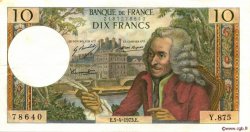10 Francs VOLTAIRE FRANCIA  1973 F.62.61 EBC