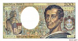200 Francs MONTESQUIEU FRANKREICH  1992 F.70.12a VZ