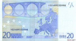 20 Euro EUROPA  2002 €.120.29 FDC