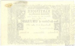 1 Franc Non émis MARTINIQUE  1859 P.A02 fST