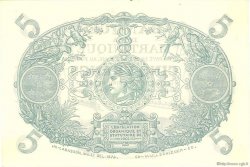 5 Francs Cabasson violet MARTINIQUE  1946 P.06C q.FDC