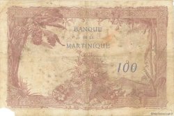 100 Francs MARTINIQUE  1938 P.13 q.MB