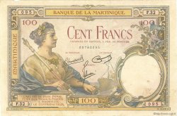 100 Francs MARTINIQUE  1945 P.13 MBC