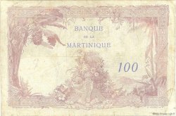 100 Francs MARTINIQUE  1945 P.13 VG