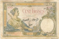 100 Francs MARTINIQUE  1945 P.13 fS