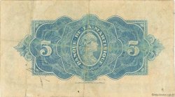 5 Francs MARTINIQUE  1942 P.16b BC+